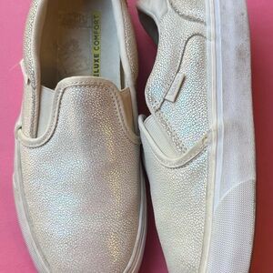 Vans Shimmering White Slip-On Shoes